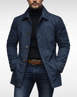 Eleganter Trenchcoat in Dunkelblau