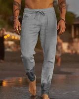 Dominik | Baumwoll-Strandhose in Grau