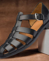 Marco | Leder Sandalen in Schwarz