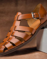 Marco | Leder Sandalen in Braun