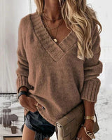 Pullover Damen Kuschelig Weich in Braun