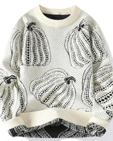 Strickpullover mit Kürbismuster – Gino in Beige