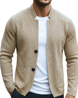 Jonas - Moderner Strickblazer in Beige