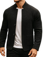 Jonas - Moderner Strickblazer in Schwarz
