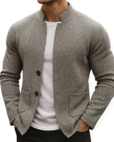 Jonas - Moderner Strickblazer in Grau