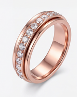 Serenova™ Stressabbau-Spinner-Ring in Roségold