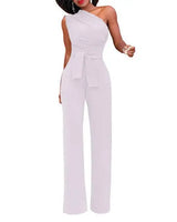 Jumpsuit Mit Einer Schulter - Jasmina in Weiß