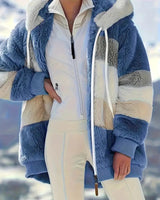 Kapuzenjacke In Midlänge - Theresa in Blau