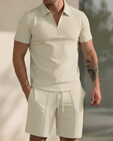 Giovanni – Modernes und Bequemes Herren-Set in Beige