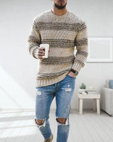 Carlo - Bequemer Pullover in Khaki