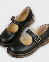 Klassischer Mary-Jane-Flachschuh - Kira in Schwarz