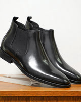 Knöchelhoher Schlupfstiefel - Domenik in Schwarz