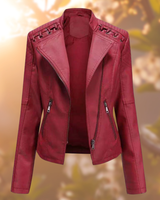 DEBY- Die stylische und einzigartige Lederjacke in Rot