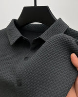 Kurzarm-Poloshirt - Etienne in Grau