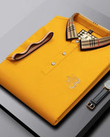 Kurzarm-Poloshirt - Marwin in Gelb