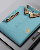 Kurzarm-Poloshirt - Marwin in Hellblau