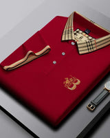 Kurzarm-Poloshirt - Marwin in Rot