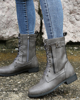 Greta | Damen Orthopädische Winterstiefel mit Schnürung in Grau