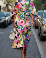 Elora - Luftiges Blumenkleid in Floral