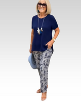 Arielle | Schickes Elegantes Set in Dunkelblau