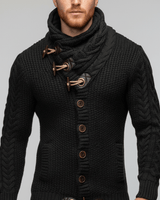 Lässiger Grobstrick-Cardigan - Ferdinand in Schwarz