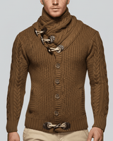 Lässiger Grobstrick-Cardigan - Ferdinand in Braun