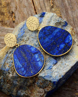 Schützende Ohrringe - Celestial Lapis in Lapislazuli