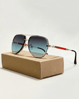 Leichte Aviator-Sonnenbrille - Marleen in Türkis