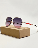 Leichte Aviator-Sonnenbrille - Marleen in Kristall