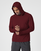 Leichter UV Schutz Hoodie - SunveilPro in Bordeaux