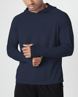 Leichter UV Schutz Hoodie - SunveilPro in Dunkelblau