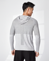 Leichtes Funktionskapuzenshirt -  Dylan in Hellgrau