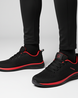 Leichtgewichtiger Stricklaufschuh -  Steve in Rot
