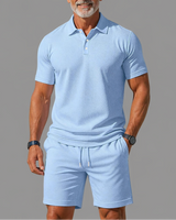 Richy | Stilvolles Polo-Set für Herren in Hellblau