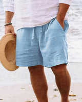 Martin - Bequeme Herren-Shorts mit lockerer Passform in Hellblau
