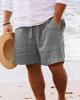 Martin - Bequeme Herren-Shorts mit lockerer Passform in Grau