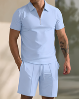 Giovanni – Modernes und Bequemes Herren-Set in Blau