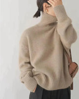 Noura™ | Rollkragenpullover für Damen in Khaki