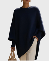 Oversize Pullover Damen locker und vielseitig kombinierbar in Dunkelblau