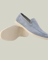 Anton – Eleganter Loafer aus Wildleder in Blau