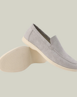 Anton – Eleganter Loafer aus Wildleder in Grau