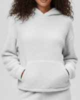 Loungewear-Set Mit Känguru-Tasche - Milana in Weiß