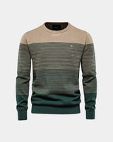 Lukas | Herren Pullover Rundhalsausschnitt – Rundhals Pullover Herren Klassisch in Dunkelgrün