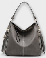 Elegante lässige Schultertasche in Grau