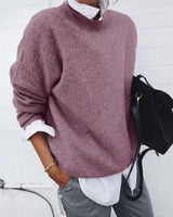Isabella | Damen Lässiger Locker geschnittener Pullover in Rosa
