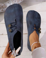 Lydia™ – Weiche und flexible orthopädische Schuhe in Marineblau