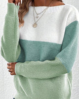 Langarm Pullover Damen kuschelig warm in Grün