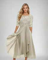 Zarelia - Luxuriöses Festkleid in Weiß