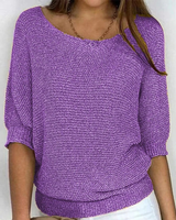 Martina | Damen Pullover schlicht und modern in Lila
