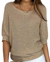 Martina | Damen Pullover schlicht und modern in Beige